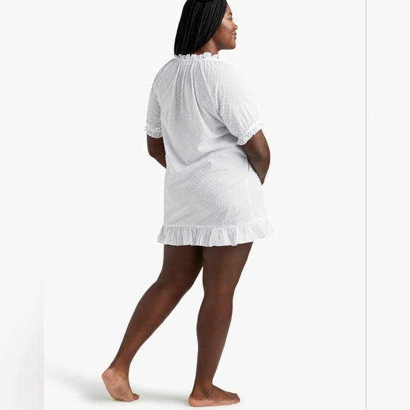 Hill House The Katherine Nap Dress In Sheer White Swiss Dot - Picture 6 of 9